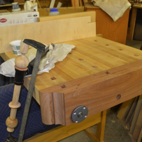 Tailvise jaw adjustment, assembling the vise handle & leather shock washers.